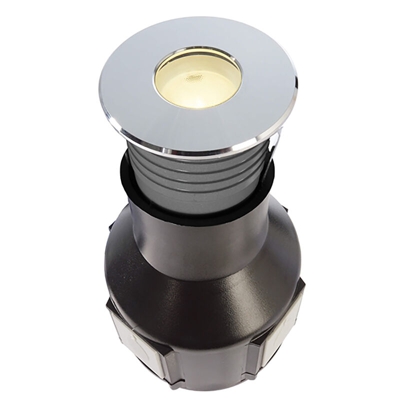 Faretto calpestabile 24V esterno IP67 LED 3W segnapassi giardino luce 3000K