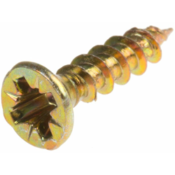 Vite per legno in Acciaio passivato giallo, zincato RS PRO 16mm, filettatura 3.5mm, guida Pozidriv (Confezione da 100) características