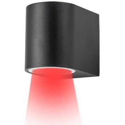 Zeitnet Inc. - Applique parete LED 6W luce rossa verde blu casa giardino facciata lampada GU10 Luce Senza lampada