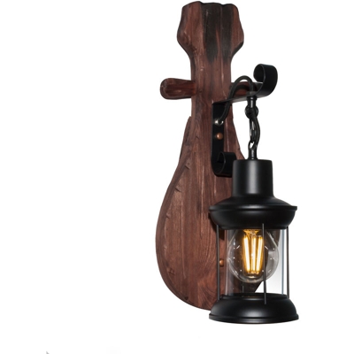 Zeitnet Inc. - Applique LED luce parete lanterna vintage metallo industriale lampada E27 12W Luce 6000K