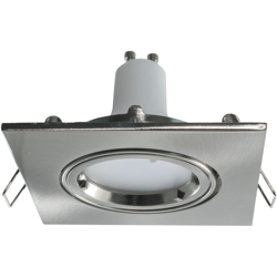 Faretto quadrato orientabile incasso 80mm luce LED orientabile lampada 8W GU10 Luce 6000K en oferta