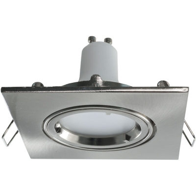 Faretto quadrato orientabile incasso 80mm luce LED orientabile lampada 8W GU10 Luce 6000K