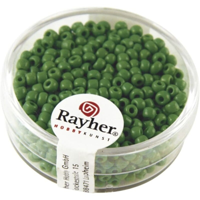 Rayher - Perline In Vetro Opache 2,6Mm Verde 17Gr