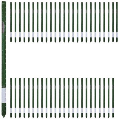 Verdemax 50 Tutori In Acciaio Plastificato Ciascuno Con Altezza 120 Centimetri Diametro 11 Mm