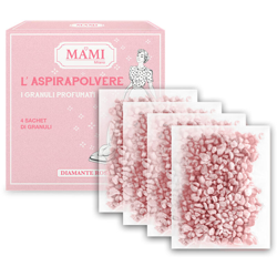 GRANULI PROFUMATI PER ASPIRAPOLVERE DIAMANTE ROSA 4X10 GR - Mami Milano precio