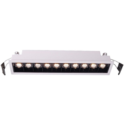 Faretto 20W dimmable incasso spot light negozio 45 gradi RA>90 Led driver DALI Luce Bianco caldo Colore Alimentatore DALI dimm.