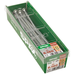 Set Di 20 Viti Sollevato Svasata In Acciaio Testa Spax Torx, Diam.6 Mm X L.160 Mm precio
