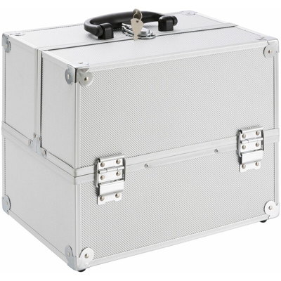Beauty Case Make up Valigia Porta trucco - Portagioie - Multiuso Argento