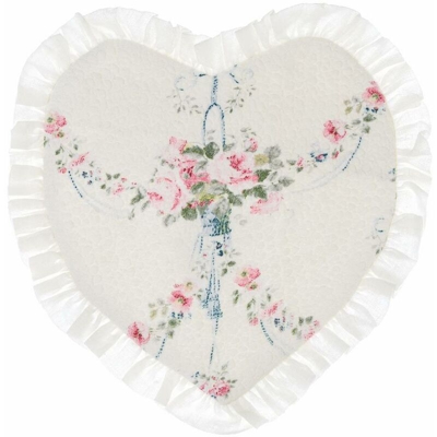 Tovaglietta Americana Colazione a Cuore Shabby Chic Sottopiatto Blanc Mariclò