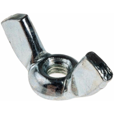 Dado con alette in Acciaio Zincato lucido, filettatura M4, alette da 18mm (Confezione da 50) - Rs Pro