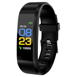 Schermo a colori ad alta definizione con braccialetto intelligente 115p 0,96 pollici supporta contapassi / monitoraggio della frequenza cardiaca / en oferta