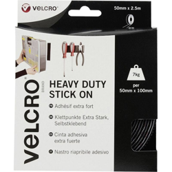 VEL-EC60245 Nastro a strappo da incollare Lato morbido e lato rigido, extra forte (L x L) 2500 mm x 50 mm Nero - Velcro ® en oferta