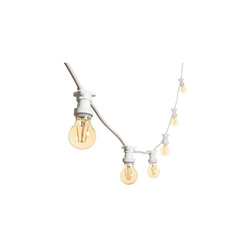 Catena filo led per esterni 10 metri IP65 giochi luce 10 lampadine E27 230V RGB Luce Blu Colore Bianco precio