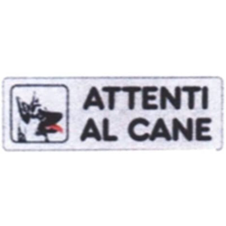 Machieraldo - ETICHETTA ATTENTI AL CANE 15x 5 ADESIVA en oferta