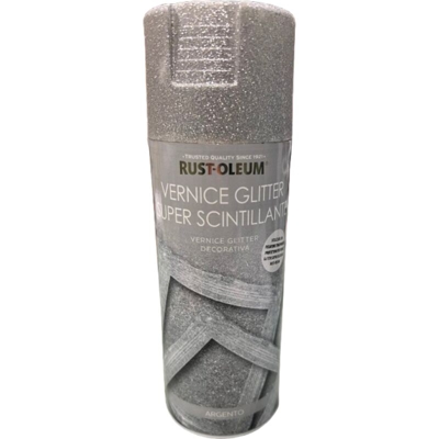 Spray Glitter Scintillante 4ooML Colore Argento