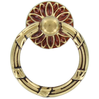 Maniglia per mobili in ottone patinè diametro 34 mm 25 pezzi art. 09236