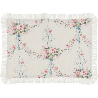 Tovaglietta Americana Colazione con Volant Shabby Chic Sottopiatto Blanc Mariclò