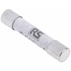 Fusibile a cartuccia RS PRO, 500mA, Ø 6.3 x 32mm, F, 500V ca, Ceramico características
