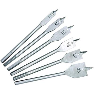 EAC - Mecchia piana per legno in acciaio al cromo con punta att.6mm - mm. 22