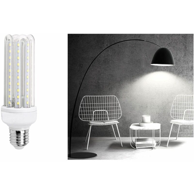 Lampadina led smd luce fredda 6000k attacco E27 iris illuminazione casa