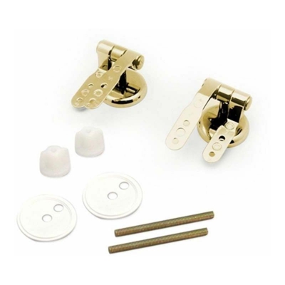 COPPIA CERNIERE DORATE per copriwater ricambio sedili da bagno colore oro