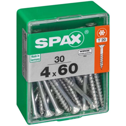 Set Di 30 Acciaio Vite A Testa Piatta Spax Autofraisée, Diam.4 Mm X Mm L.60 precio