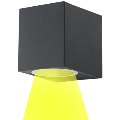 Zeitnet Inc. - Applique cubo lampada parete LED 8W GU10 punto luce esterni muro giardino resa 72w Luce 4000K