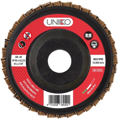 Uniko - DISCO LAMELLARE PER FERRO ø 115 gr. 100