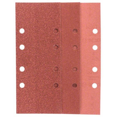 2607019499 KIT carta abrasiva orbitale perforato Grana 60, 80, 120, 240 (L x L) 230 mm x 93 mm 1 KIT - Bosch Accessories