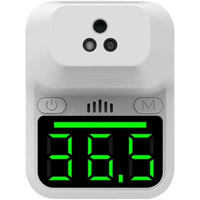 Asupermall - [Non medico] Mini termometro ad alta precisione K3 + montato a parete, termometro a infrarossi senza contatto, unit