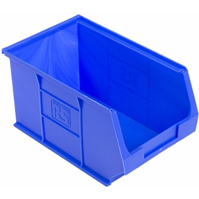 Contenitore Blu PP, 130mm x 150mm x 240mm (Confezione da 5) - Rs Pro