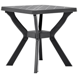 Tavolo Da Bistrot Antracite 70x70x72 Cm In Plastica características