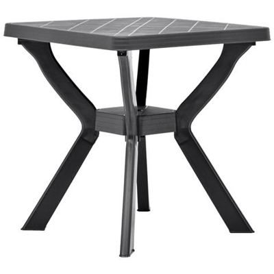 Tavolo Da Bistrot Antracite 70x70x72 Cm In Plastica