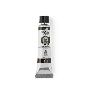 Colore Grigio-Nero Petrolio Titan Goya | 80 e bitume (asfalto) - Tubo 6-20 ml - 80 e bitume (asfalto)