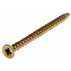 Vite per legno in Acciaio passivato giallo, zincato RS PRO 70mm, filettatura 5mm, guida Pozidriv (Confezione da 100) precio