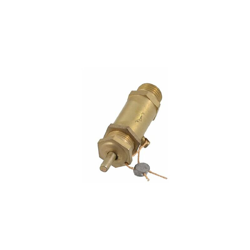 sourcing map A12091900Ux0294 Dorato Tono 13Mm Maschio Filo Aria Compressore Rilascio Valvola en oferta