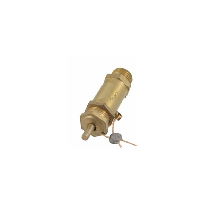 sourcing map A12091900Ux0294 Dorato Tono 13Mm Maschio Filo Aria Compressore Rilascio Valvola
