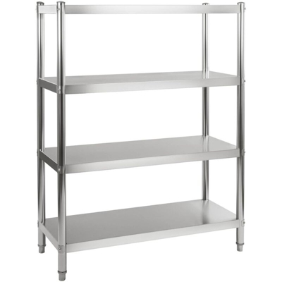 Scaffalatura in acciaio inox - 120 cm