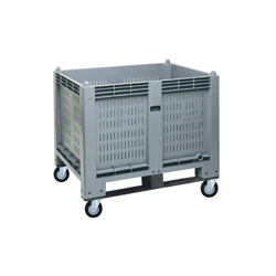 Geosism&nature S.a.s.di Barani Simone&c. - Cargopallet 600 PLUS grigio ATX con pareti grigliate, 2 travette e 4 ruote, 1200x800xh1000 en oferta