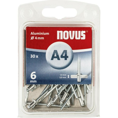 Novus 045-0023 Rivetto (Ø x L) 4 mm x 6 mm 30 pz.