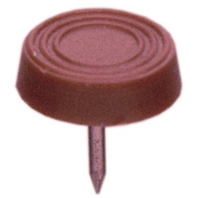 500 PZ Di SOTTOSEDIA C/FALSA VITE MARRONE MM.17**