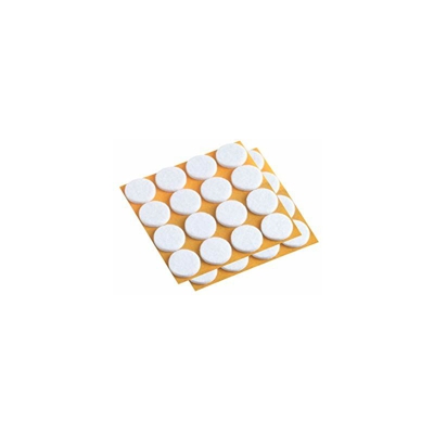 645196, Autoadesiva feltrini, diametro 28 mm, 40 pezzi, bianco - Meister