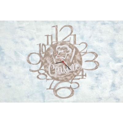 Orologio da cucina CUISINE lavorazione artigianale diametro Cm. 48