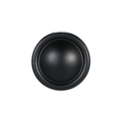 Maniglie delle porte del guardaroba, doppio giro, foro singolo solido, nero