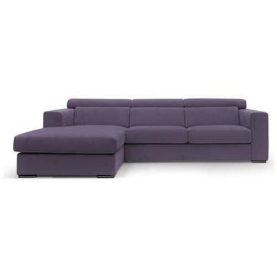 Divano Angolare Evoque Made In Italy Sinistro 291 Cm Viola
