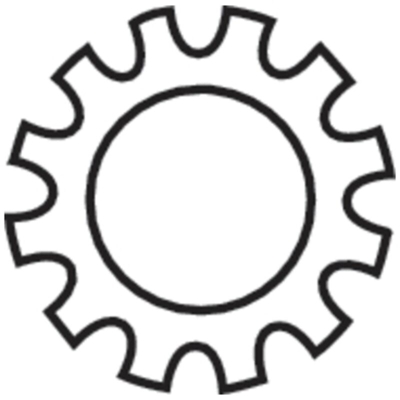 815144 Rondelle dentellate Diam int: 6.4 mm M6 Acciaio zincato 100 pz. - Toolcraft