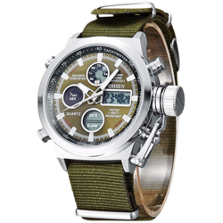 Orologi di modo degli uomini di sport digitale impermeabile mani luminose da polso al quarzo - Ohsen características