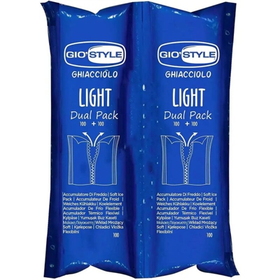 Lgvshopping - GioStyle Mattonella di Ghiaccio Morbido 100 gr 13x1.5x16 CM Light Dual Pack Blu