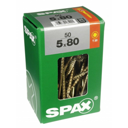Lot 50 Viti A Testa Svasata Acciaio Spax Testa Torx, Diam.5 Mm X Mm L.80 en oferta