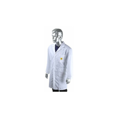 Camice da laboratorio Riutilizzabile RS PRO Unisex, tg. M, in Cotone, poliestere, Bianco
